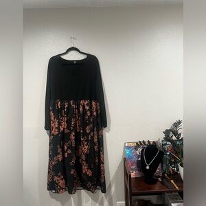 3XL long sleeve dress